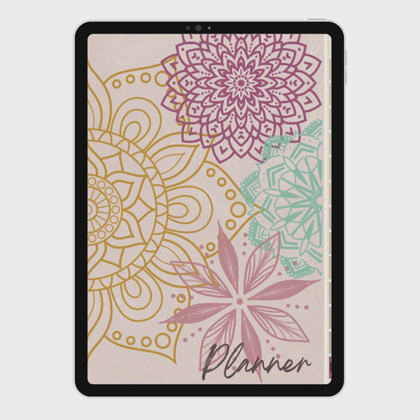 Mandala Flowers: Digital Planner