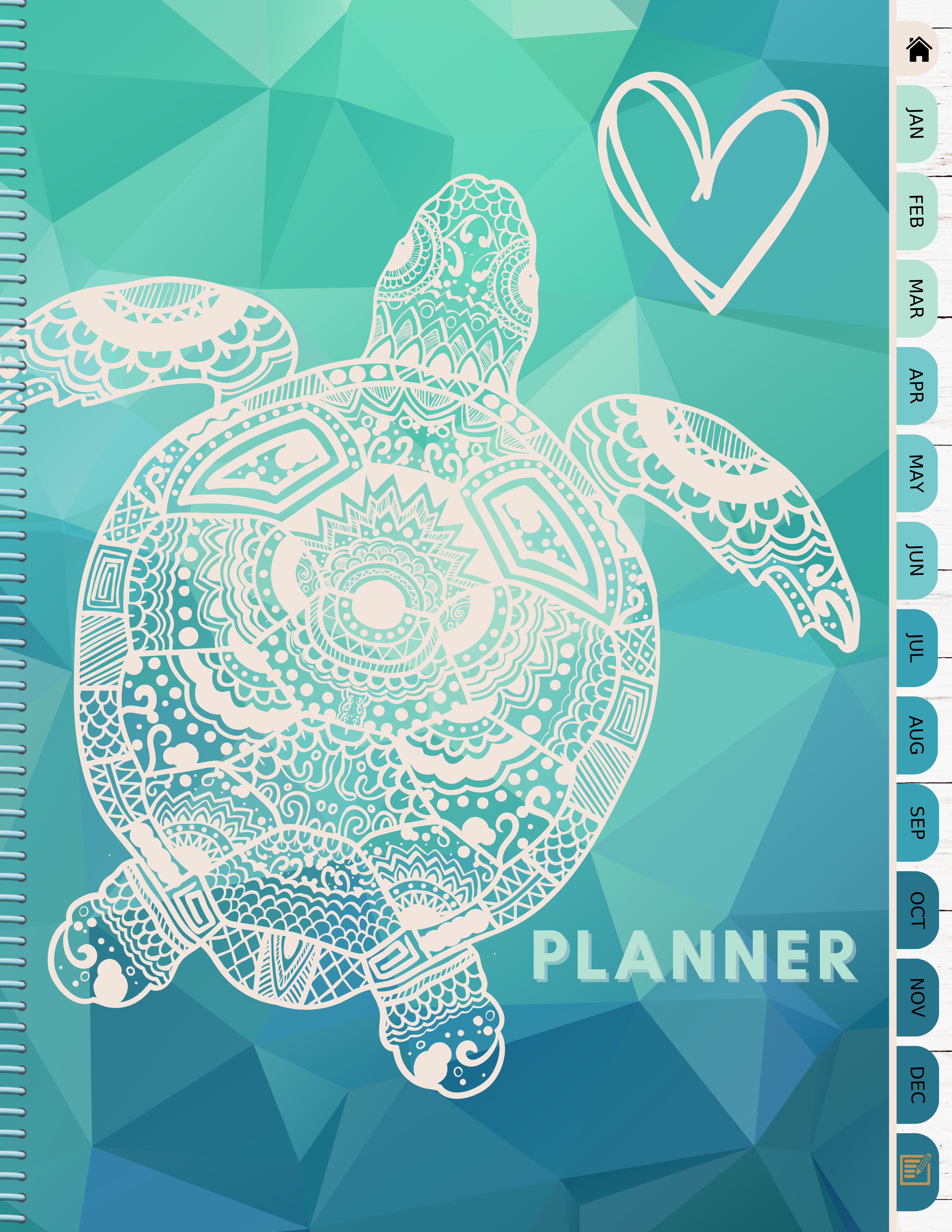 Turtle Tranquility: Digital Planner